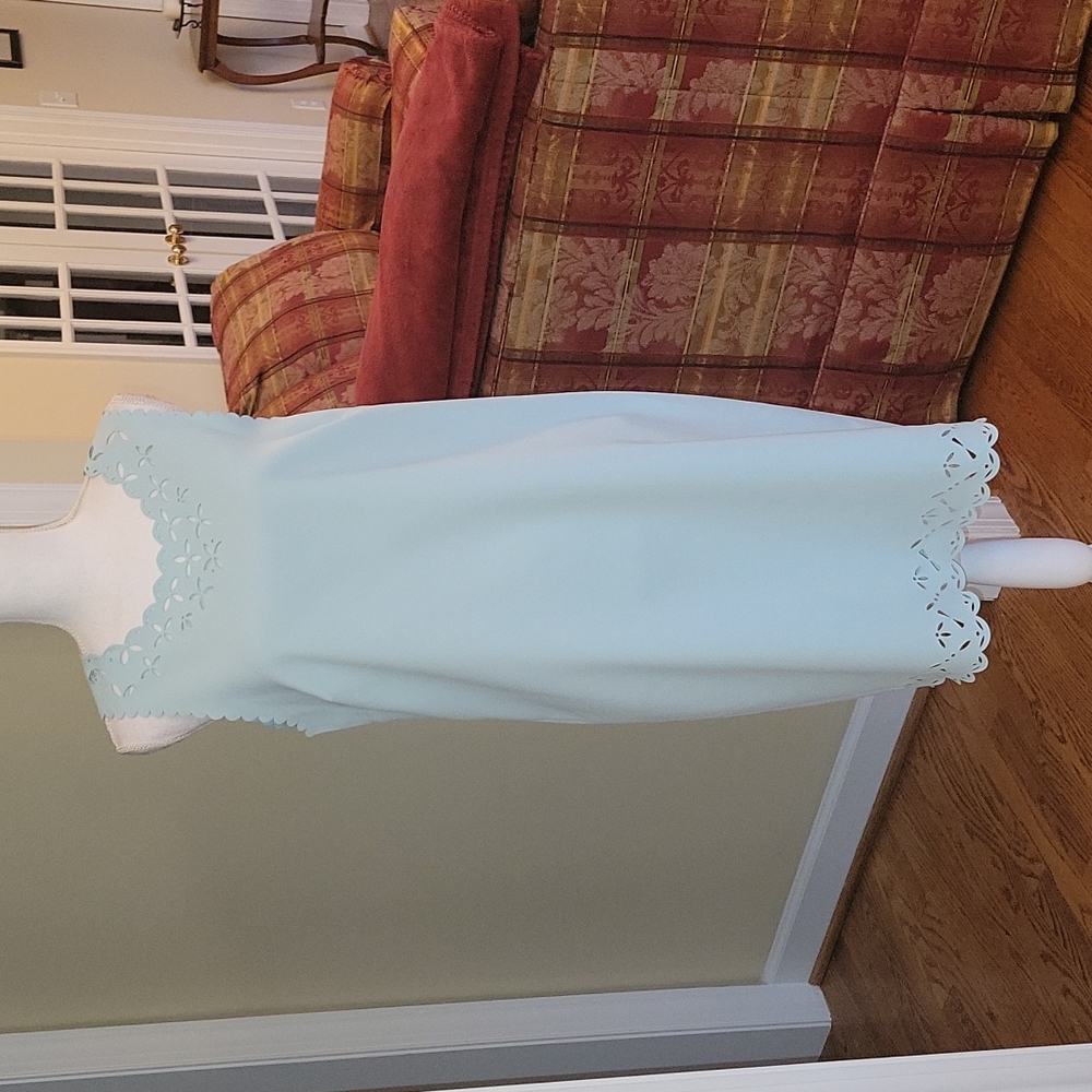 J.Crew mint green laser cut out summer dress 14
